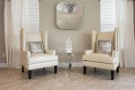 Extra seating for you to enjoy with two accent chairs